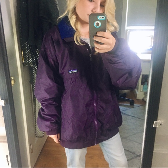 Purple Patagonia Full Zip Jacket Extra Large